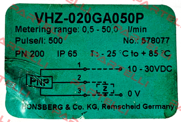 VHZ-020GA050P Honsberg