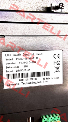 Model: PT080-TST1B-F1R1 Cermate Technologies