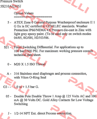 5-S21-0-A-G3-05-J  Delta Controls