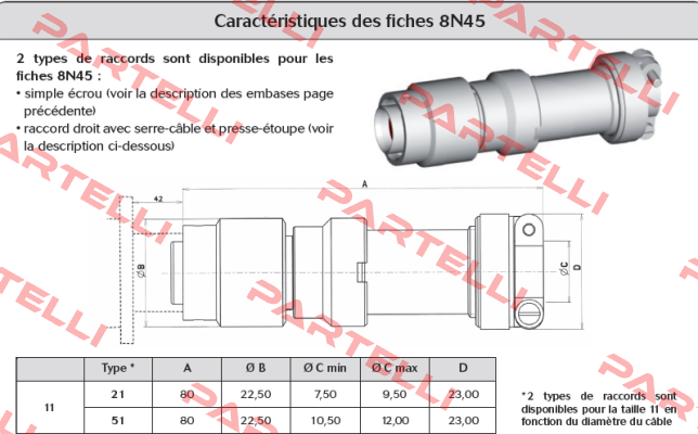 8N45111125 Souriau