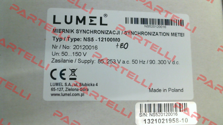 NS5 12100M0 LUMEL