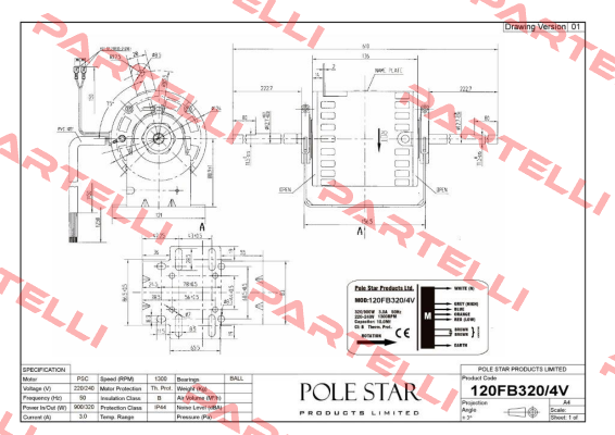 120FB320/4V  Pole Star