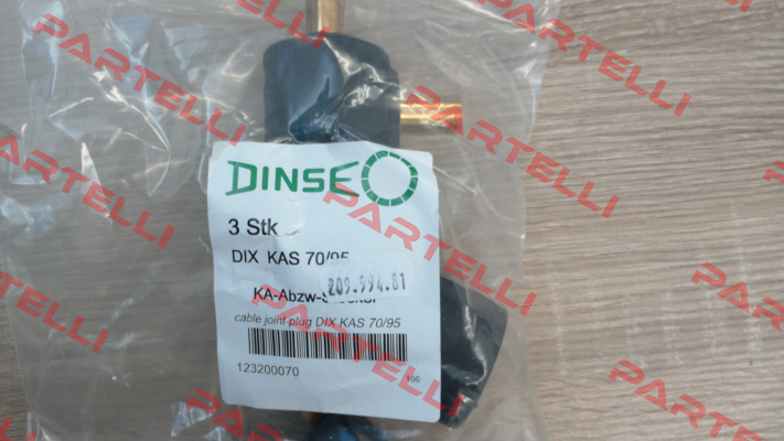 P/N: 123200070 Type: DIX KAS 70/95 Dinse