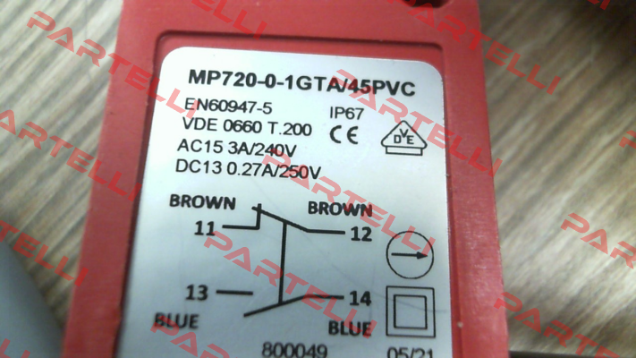 MP720-0-1GTA/45 Microprecision Electronics SA