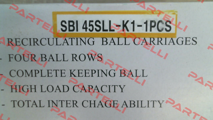 SBI45SLL K1 SBC Linear Rail System