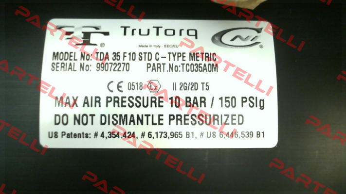 TDA 35 F10 STD C-TYPE Trutorq