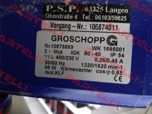 IGKU80-40/Z20  Groschopp