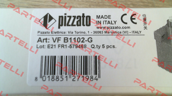 VF B1102-G Pizzato Elettrica