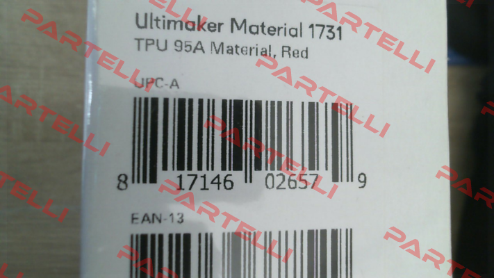 TPU 95A 2.85MM RED 750GR FILAMENT Ultimaker