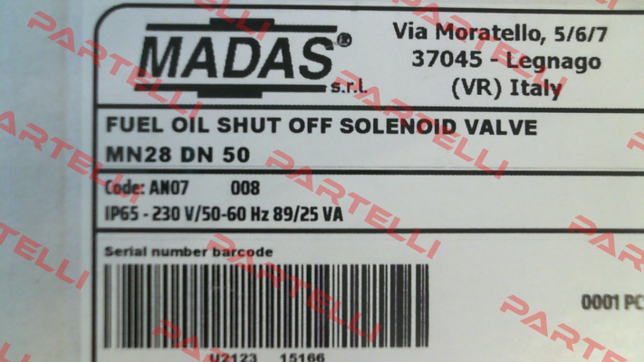 MN28 DN 50 (AN07 008) Madas