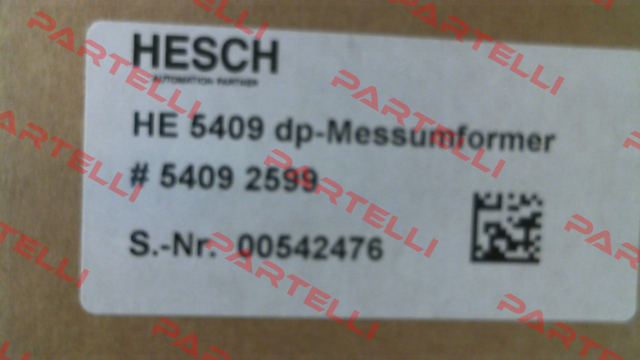 HE 5409 (5409 2599) Hesch Automation