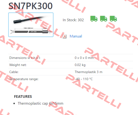 SN7PK300 Dixell