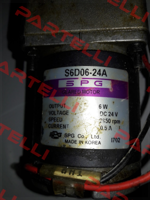 S6D06-24A Spg Motor