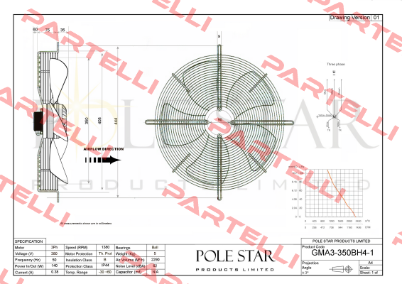 GMA3-350BH4-1 Pole Star