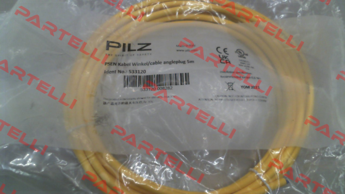 p/n: 533120, Type: PSEN Kabel Winkel/cable angleplug 5m Pilz