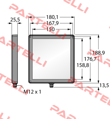 LEDIB150X150PW2-XQ Turck