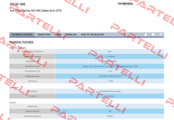 AK1/A0-1A86 Micro Detectors / Diell