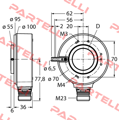 RI-42H30S4-2B5000-12M23 Turck