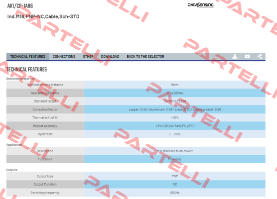 AK1/CP-1A86 Micro Detectors / Diell