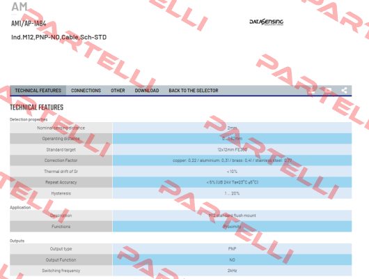 AM1/AP-1A84 Micro Detectors / Diell