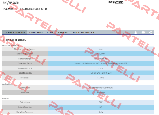 AM1/AP-2A8R Micro Detectors / Diell