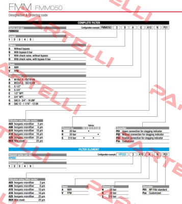 FMM-050-1-B-A-C-M25-N-P01 MP Filtri