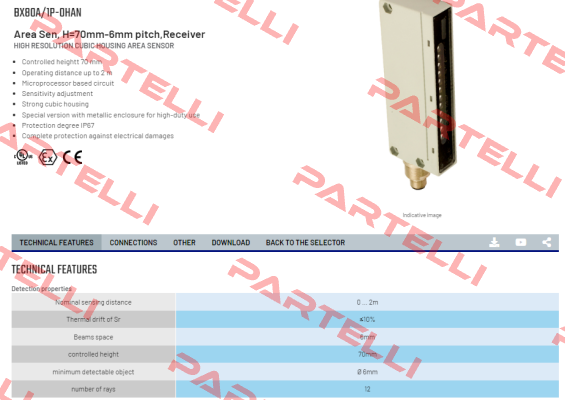 BX80A/1P-0HAN Micro Detectors / Diell