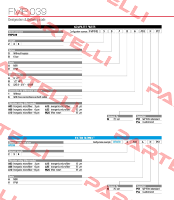 FMP-039-2-S-V-A-6-M25-N-P01 MP Filtri