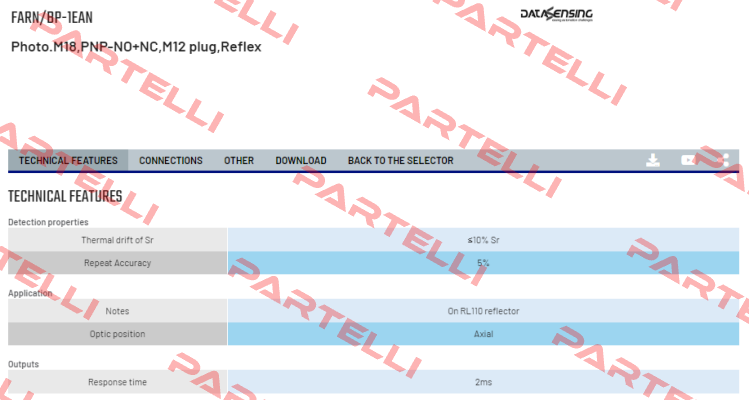 FARN/BP-1EAN Micro Detectors / Diell