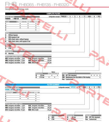 FHB-065-1-B-A-F1-A25-N-P01 MP Filtri