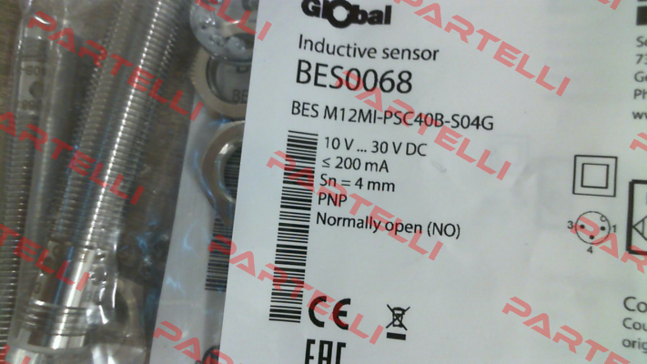 P/N: BES0068, Type: BES M12MI-PSC40B-S04G Balluff