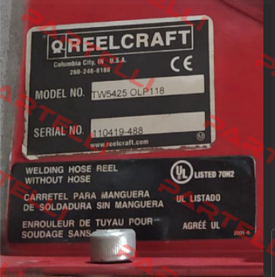 TW5425 OLP Reelcraft