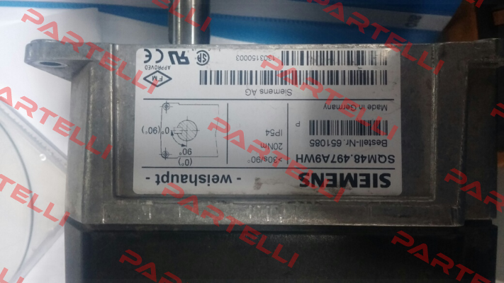 SQM48.497A9WH is obsolete, replacement by SQM48.497A9 Siemens (Landis Gyr)