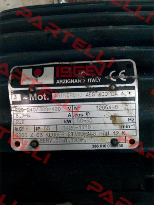 ASINCRONO AES 100 LA 4    NO:1206496  OEM  Isgev