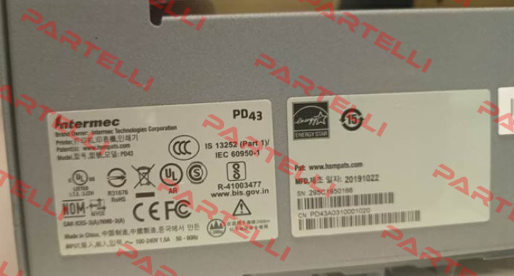 PD43A0310001020 Intermec (Honeywell)