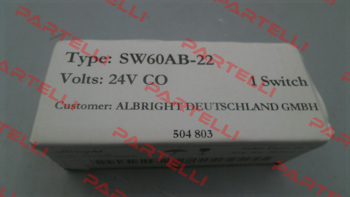 SW 60AB22/24V  504803 Albright