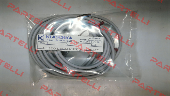 MDD-12aq50b0,4-55NK 2m 132160-020 Klaschka